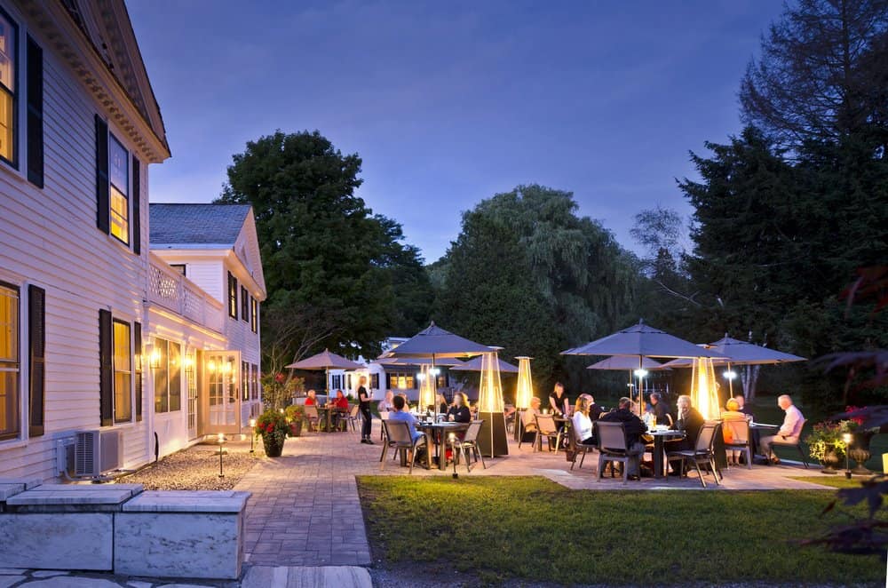 Barrows House Summer Patio Twilight