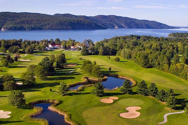 Basin Harbor Club Golf Arial Summer View
