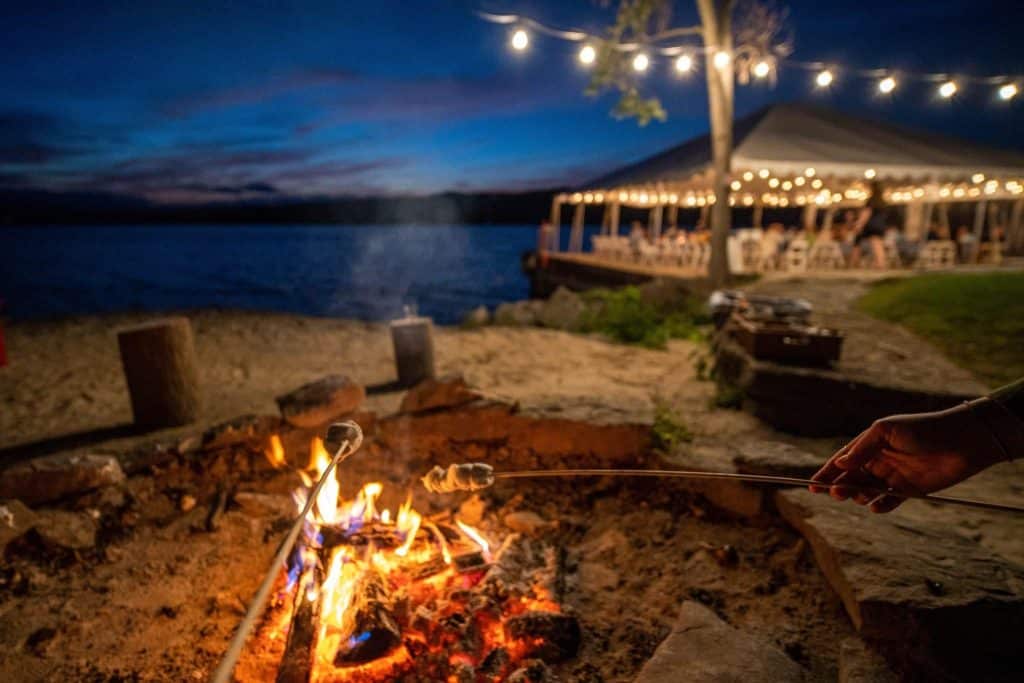Basin Harbor Club Summer Night Bonfire