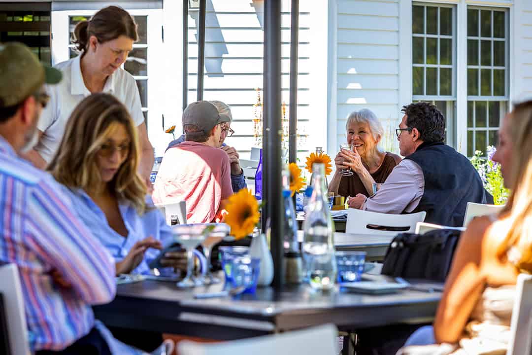 Curate Cafe Patio Dining Guests