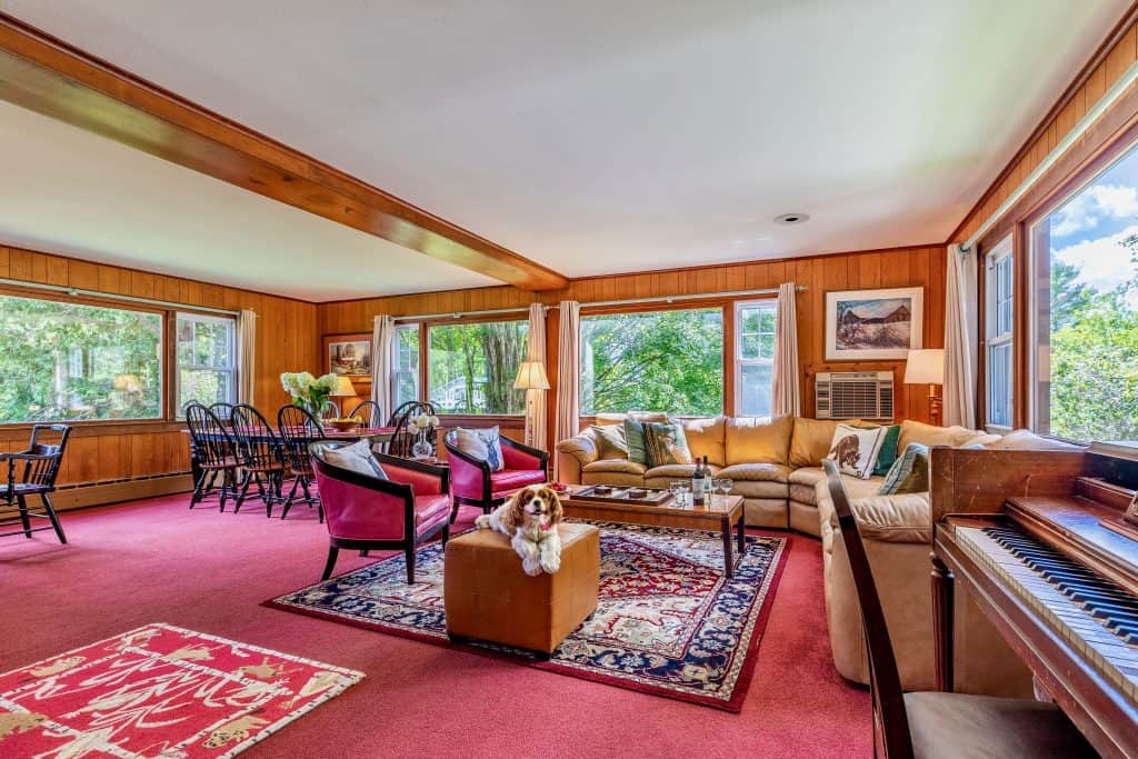 Wilburton Living Room Dog on Pedestal