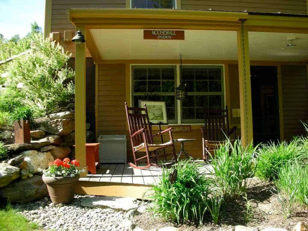 Moosewalk Studios and Galleries - Front Porch Entrance
