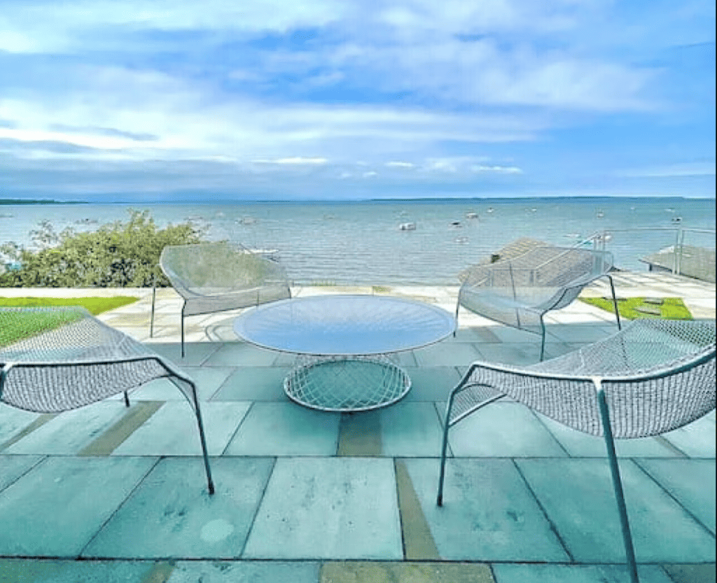 Lake Champlain Colchester VRBO Patio