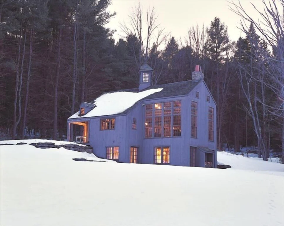 Baby Barn, Architect Owner Winter Exterior Field